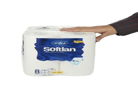 تصویر 3 از دستمال توالت سافتلن بسته‌ بندی فشرده اقتصادی